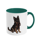 Two Toned Mug Shepherd with lead